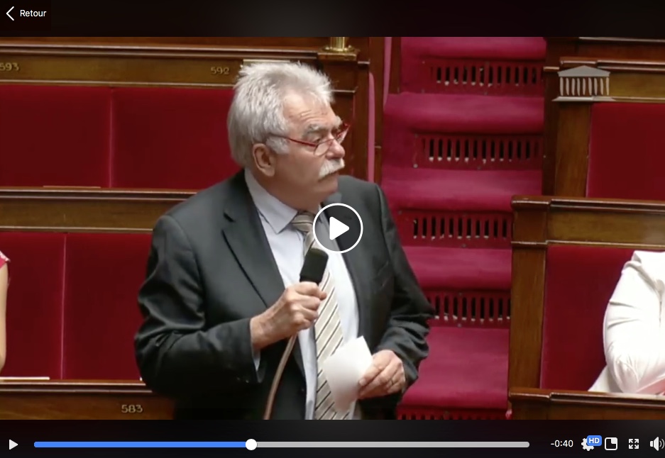 Vidéo de l'intervention d'André Chassaigne, 26 juillet 2018 (HTML - 1.5 Mo)