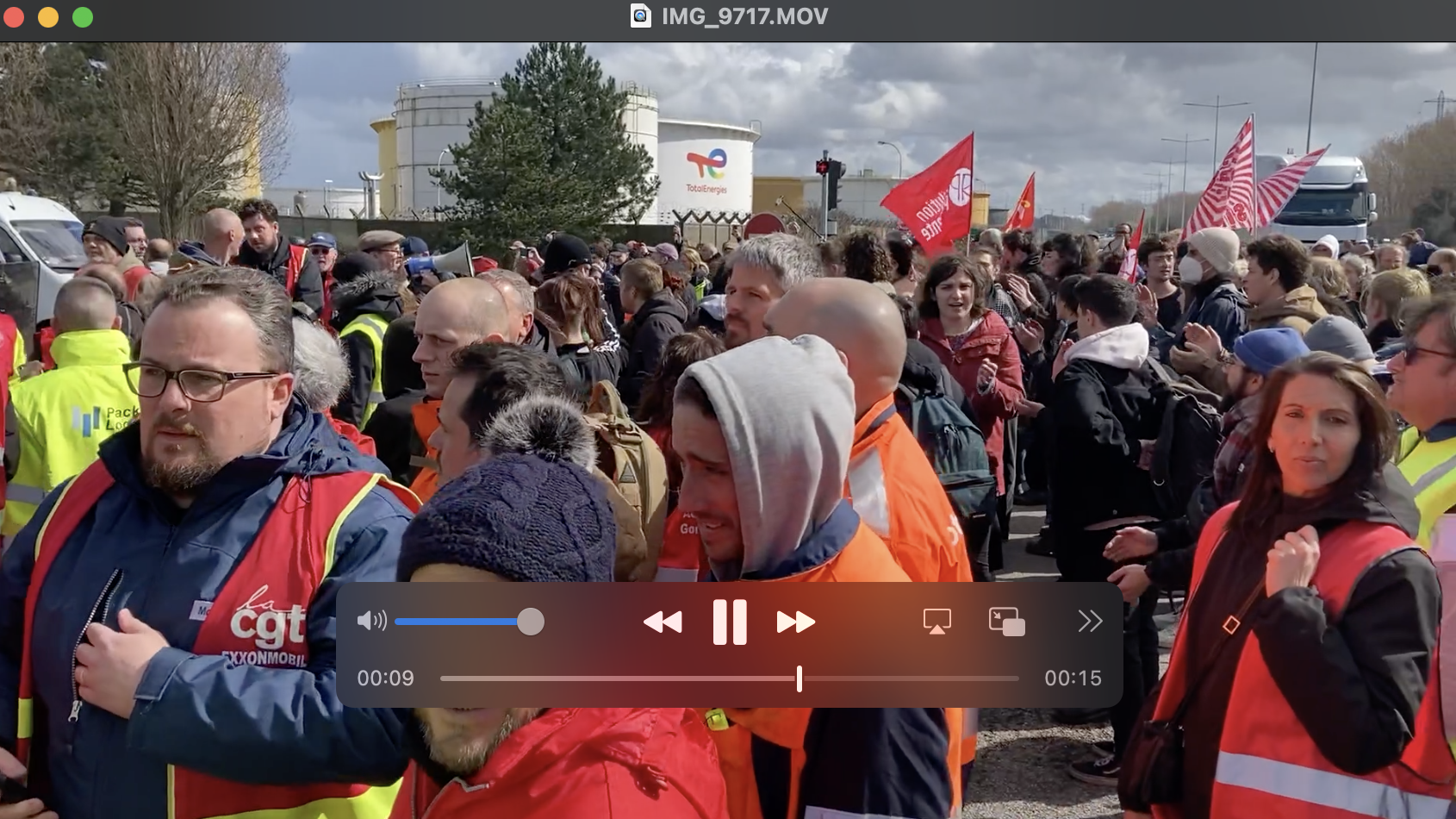 Impossible de lire la video