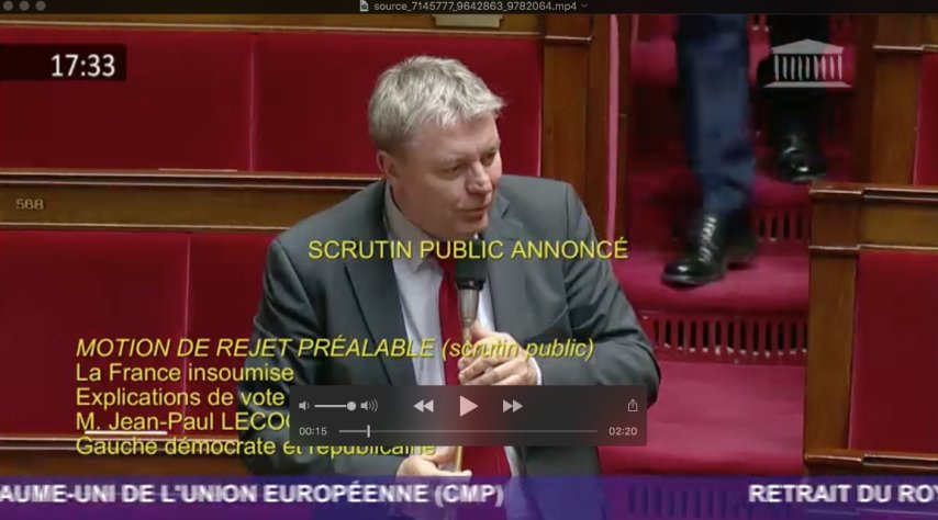 Impossible de lire la video